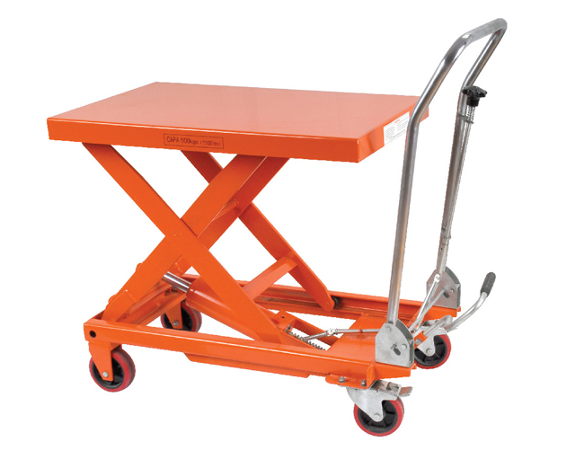 手柄可折疊平臺車